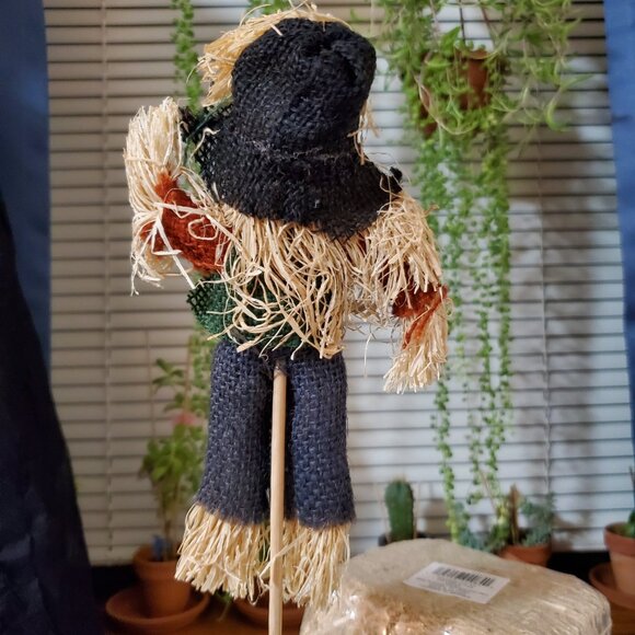 Fall Harvest 16” Colorful Scarecrow Pick - Picture 3 of 9